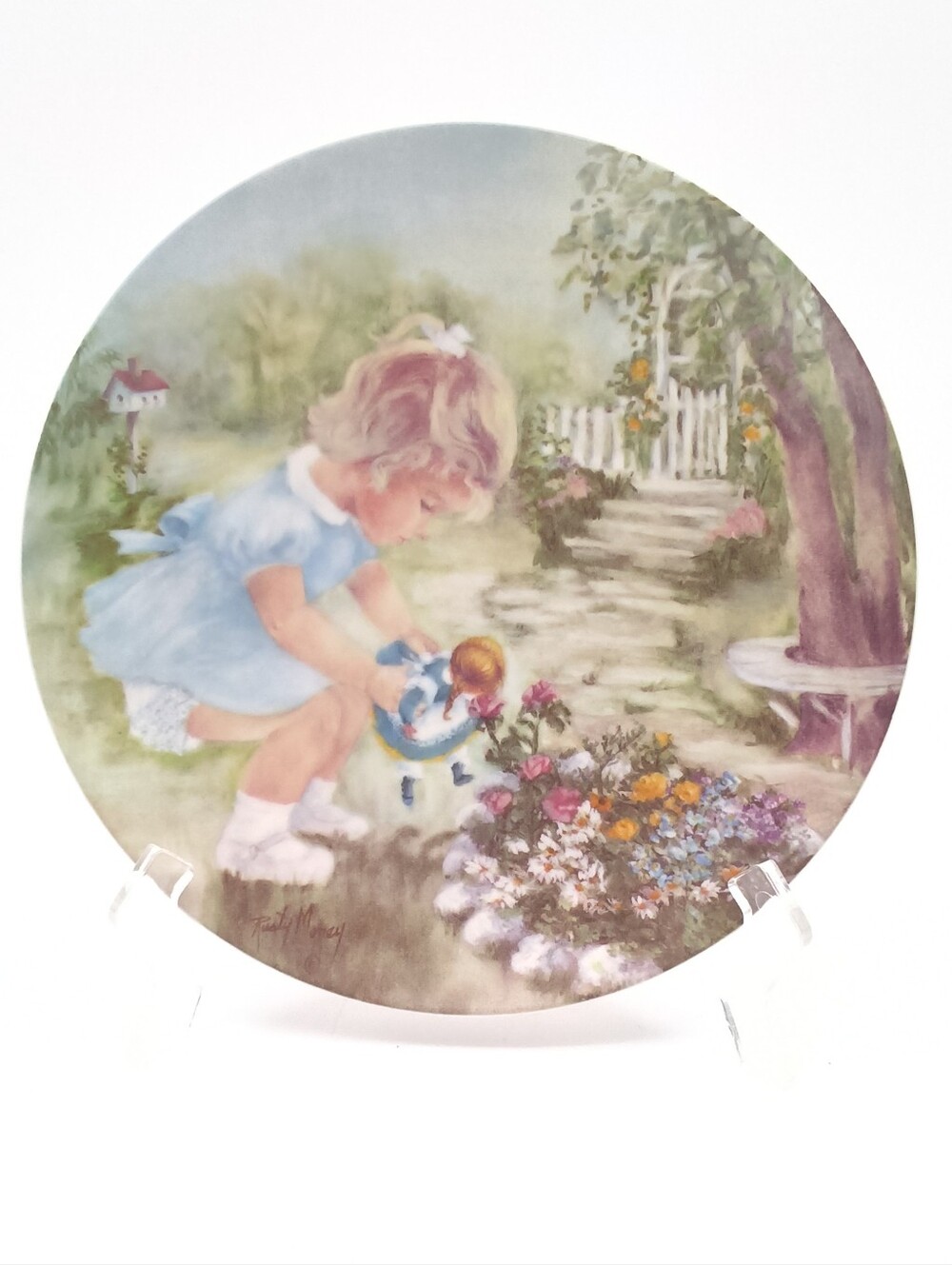1981 Rusty Money "Stop and Smell the Roses" Collector Plate with Certificate